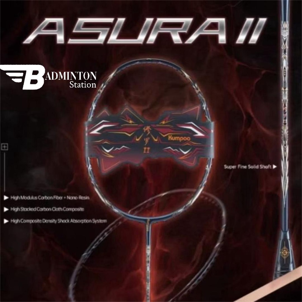 RAKET BADMINTON KUMPOO ASURA II / ORIGINAL KUMPOO ASURA II BADMINTON RACKET