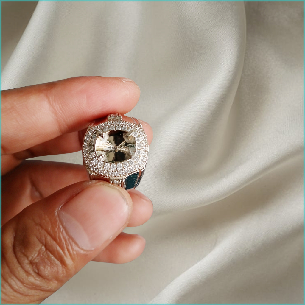 CINCIN EMBAN RING  MICRO SETTING ALPAKA