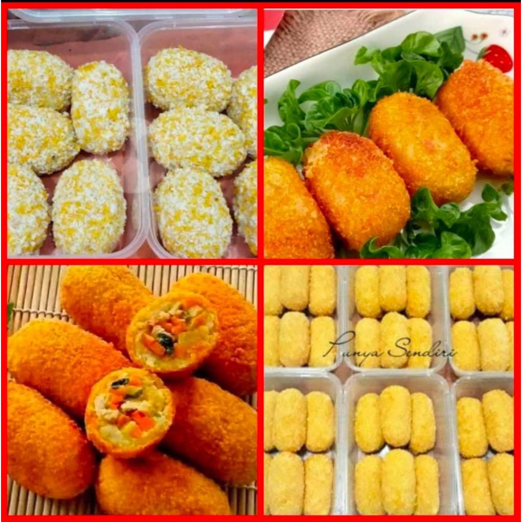 

Kroket kentang ayam sayur isi 6