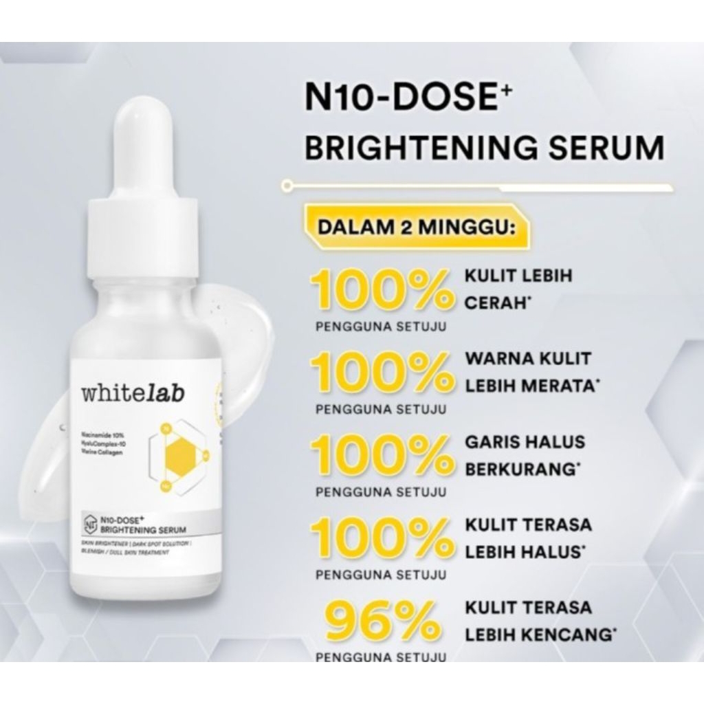 WHITELAB, WHITELAB SERUM N5-DOSE BRIGHTENING SERUM, WHITELAB KUNING, WHITELAB MENCERAHKAN, WHITELAB 