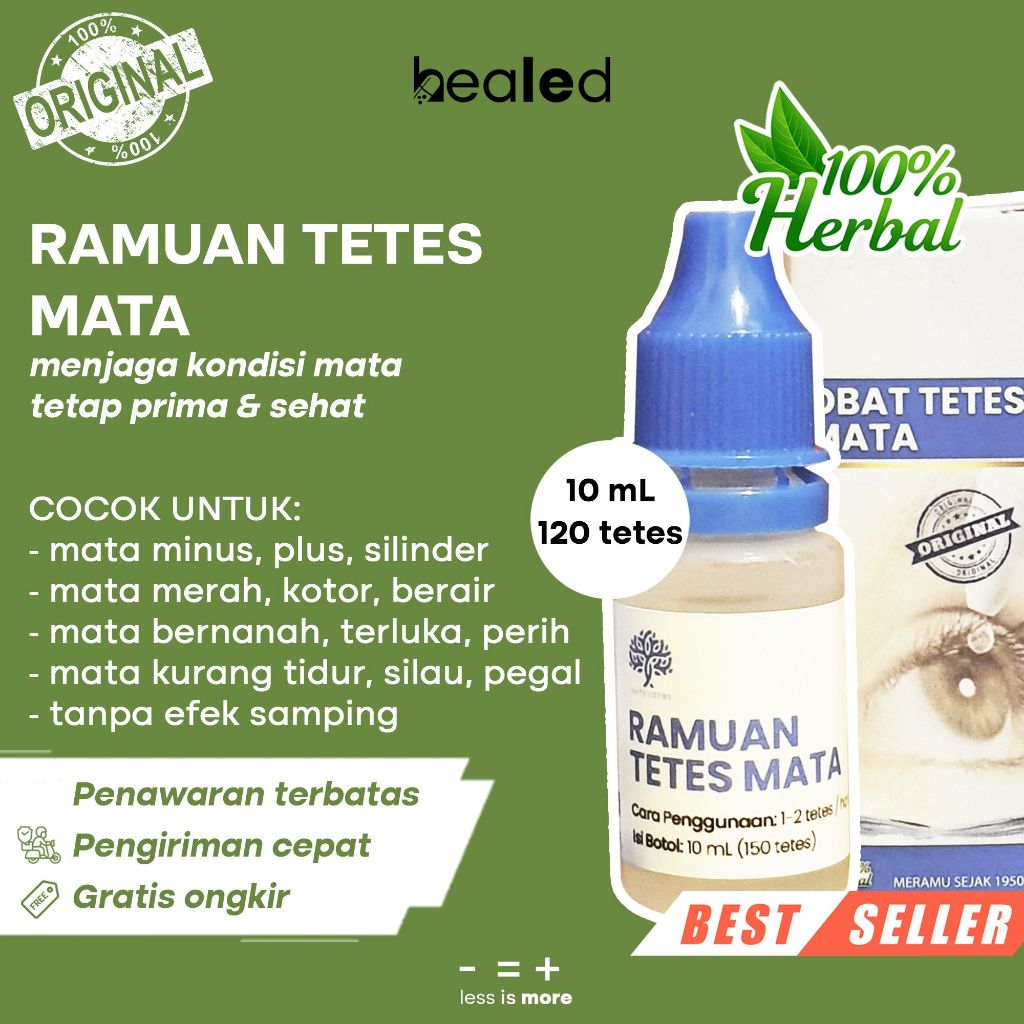 Obat Cairan Tetes Mata Minus Plus Katarak Buta Warna Luka Kotor Merah Iritasi Bengkak Kering Lelah B