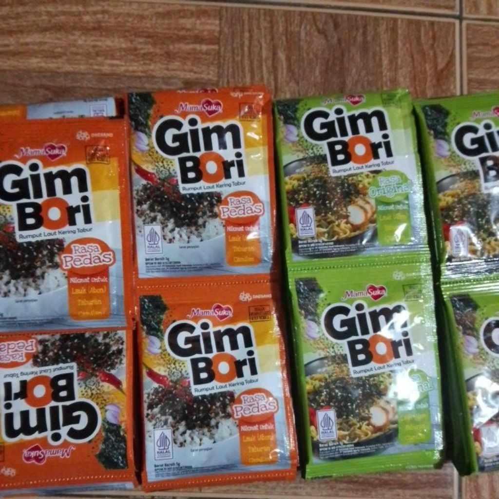 

Gim bori(rumput laut kering tabur 12pcs