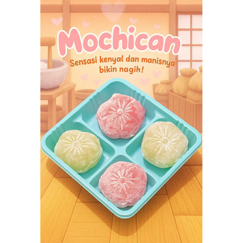 

Mochi Sakura isian Kacang Premium 1 box isi 4pc