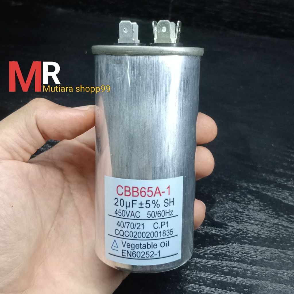 Kapasitor AC 20uF 450V CBB65A-1