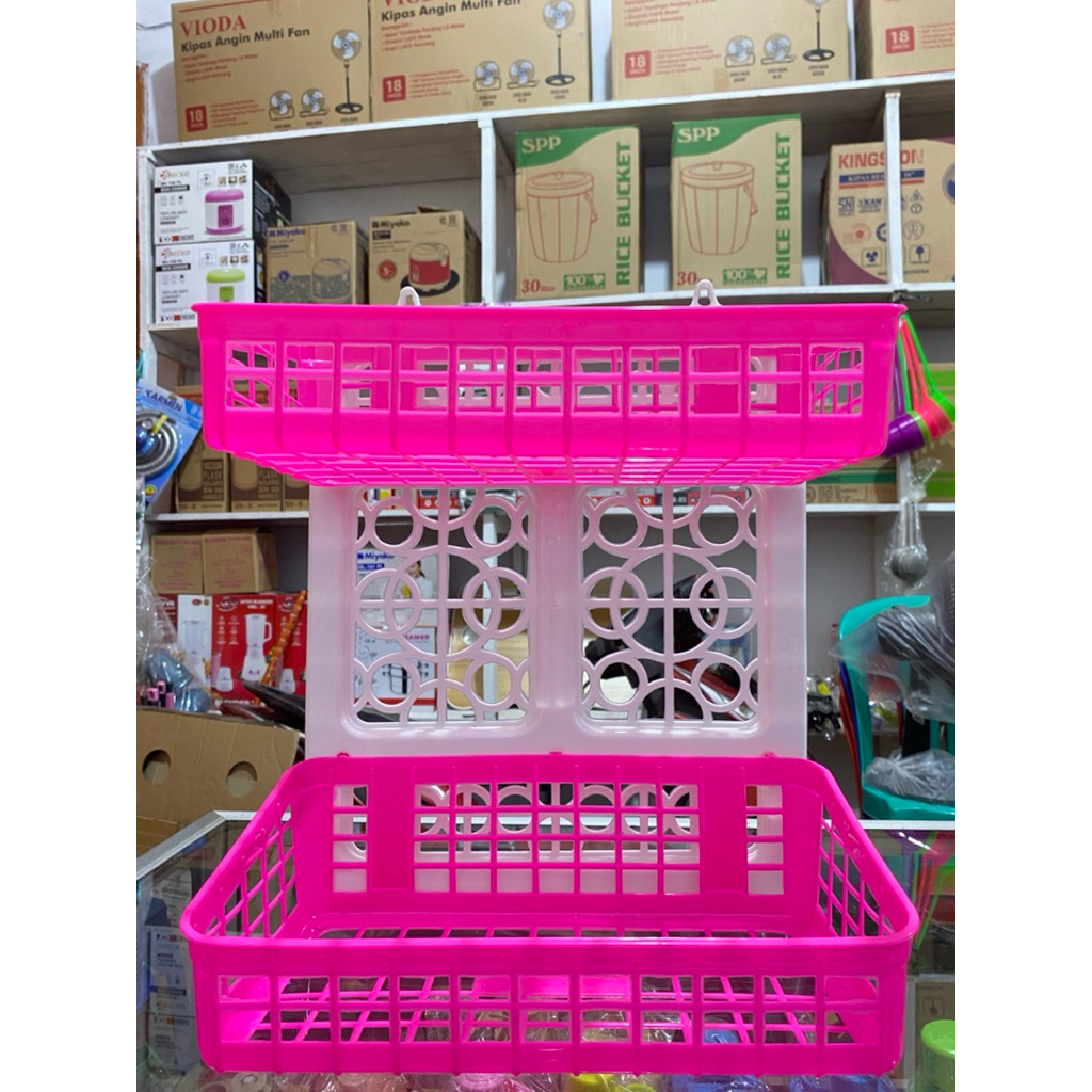 Rak sabun gantung / rak bumbu gantung / rak gantung plastik