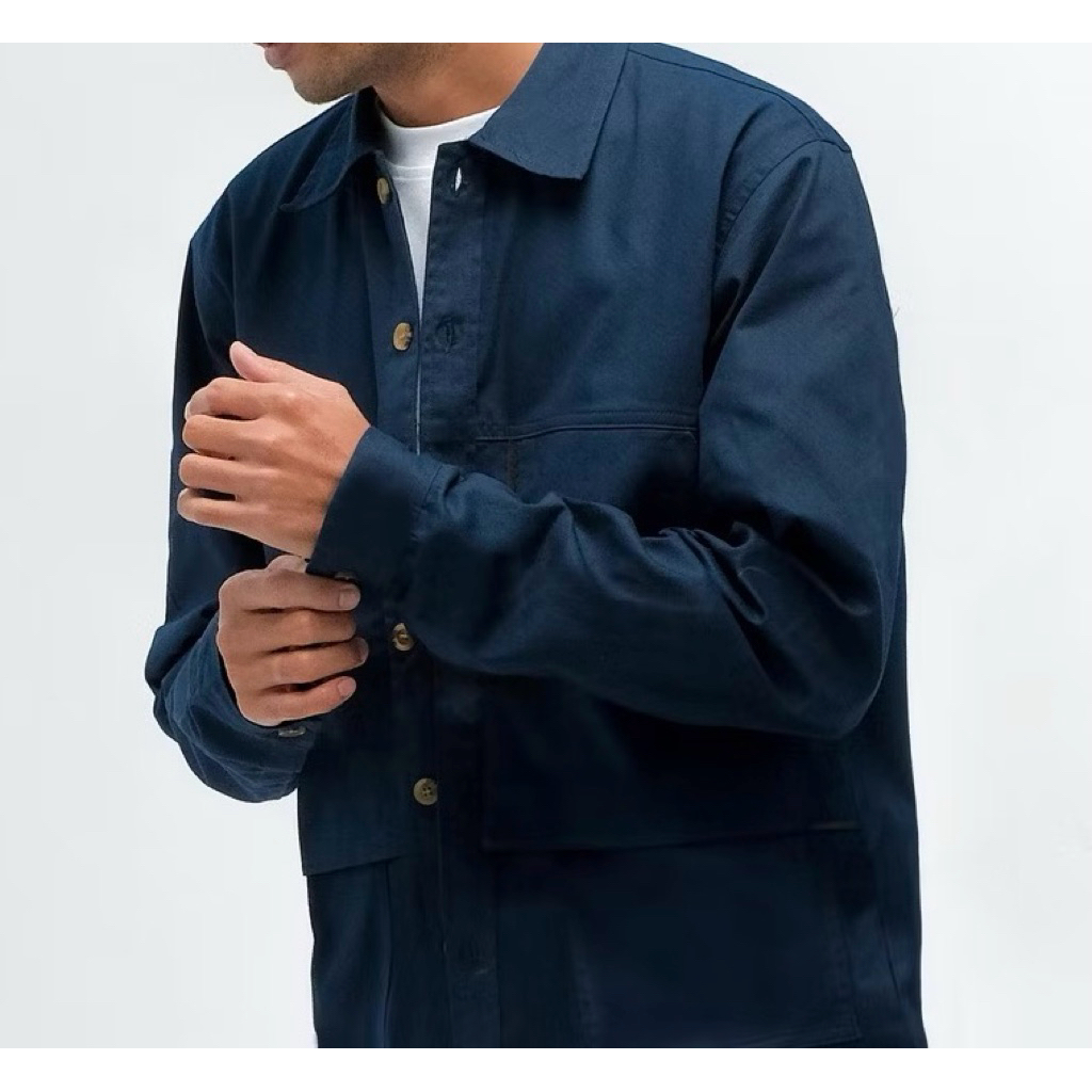 kemeja trucker work jacket