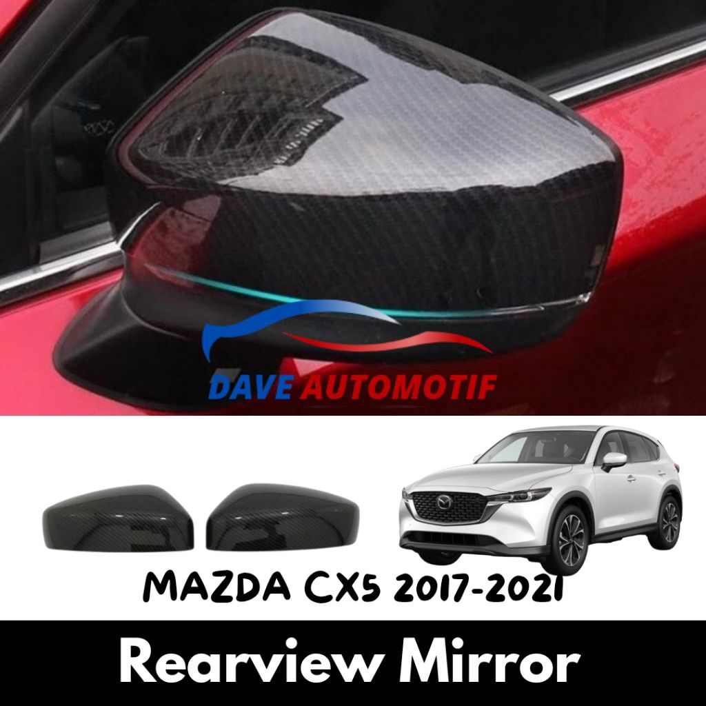 Cover Spion Rearview Carbon Fiber Mazda CX-5 CX5 2017-2021