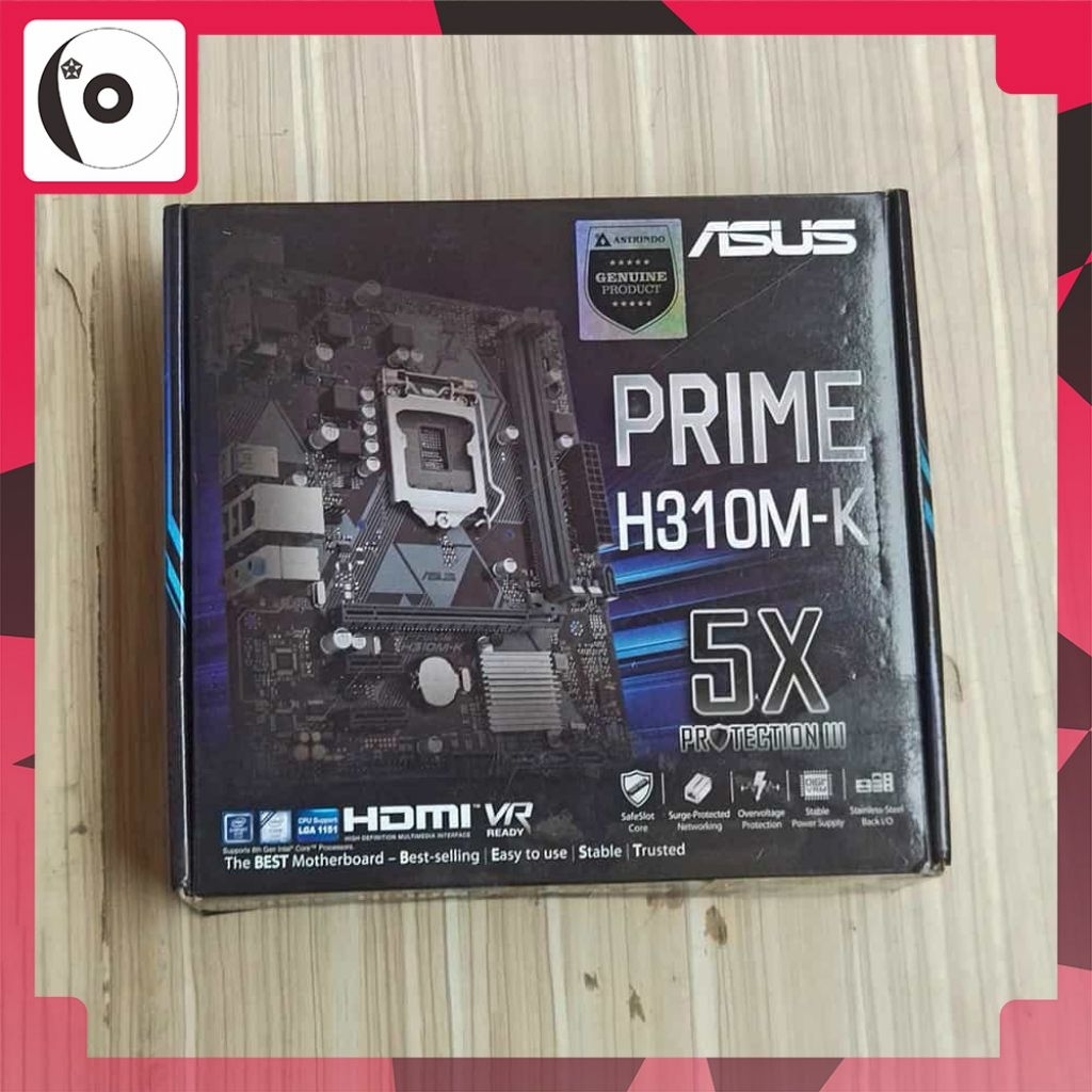 DVD CD Asus Prime H310M Driver Motherboard Box Kotak Maindoard Mobo