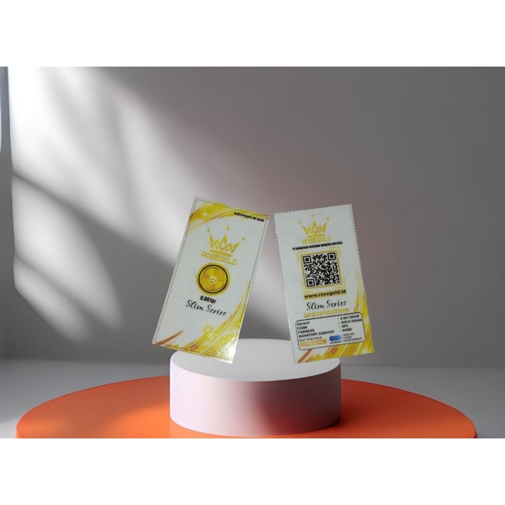 Logam mulia by rosegold 0,001 gram emas asli