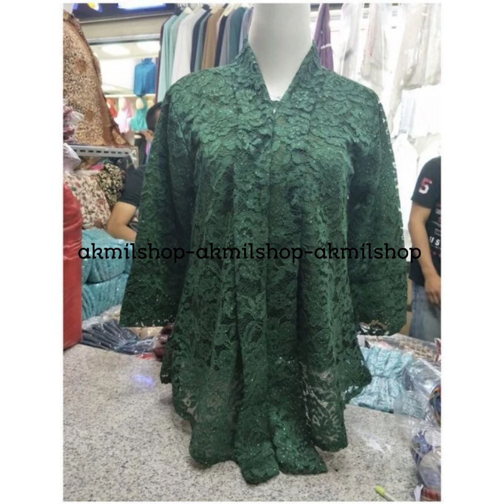 ATASAN KEBAYA FLOY BRUKAT JUMBO/ATASAN KEBAYA FLOY BRUKAT LD 130/KEBAYA MODERN