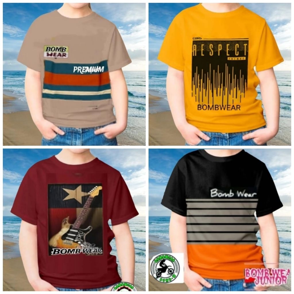 Kaos Anak Tanggung Kaos anak umur 10-15 tahun