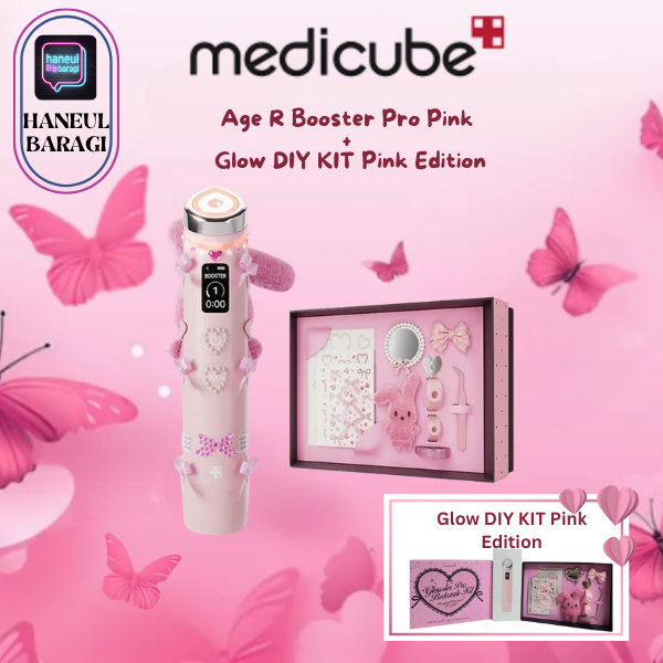 [READY-PASTI ORI] MEDICUBE Age R Booster Pro Pink + Glow DIY KIT Pink Edition [Haneul]