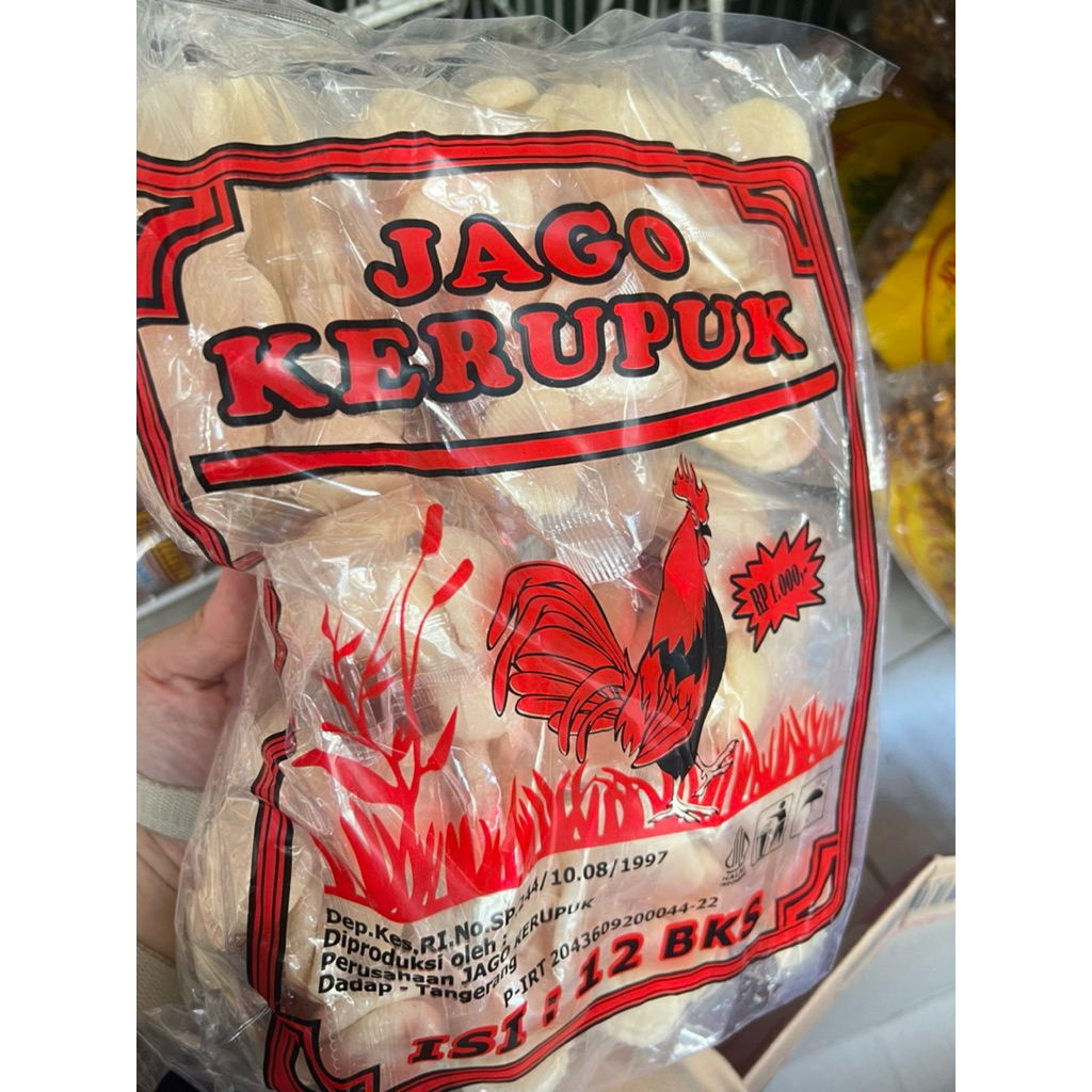 

Jago Kerupuk 1 pack isi 12 bungkus