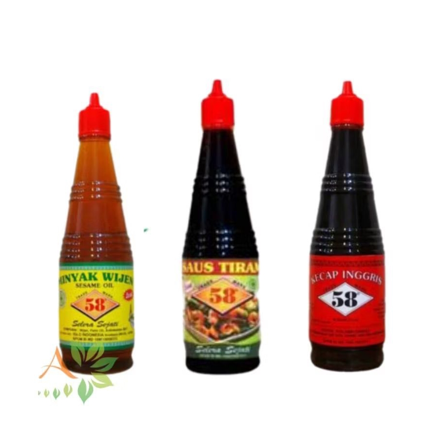 

Saos 58 - Minyak Wijen | Saus Tiram | Kecap Inggris 275ml