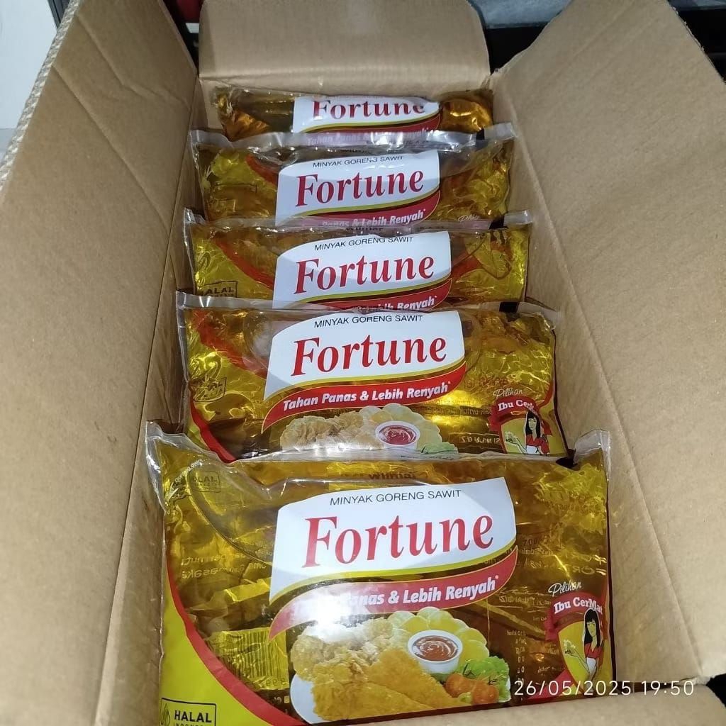 

Minyak Fortune bantal kemasan 1 liter