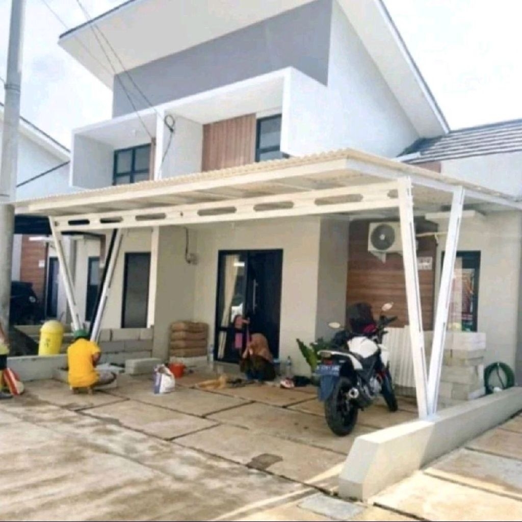 Pemasangan Kanopi Baja Ringan dengan Besi Hollow GALVANIS