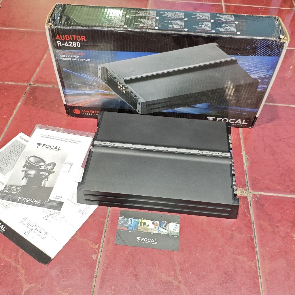Focal R-4280 Amplifier Mobil 4 Saluran Kelas AB