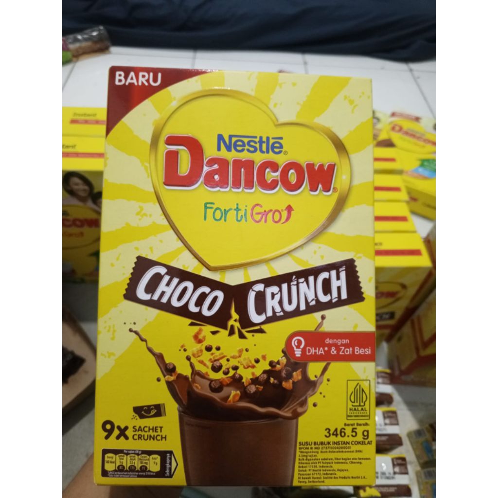 

Dancow FortiGro susu bubuk instant Cokelat crunch 346.5g