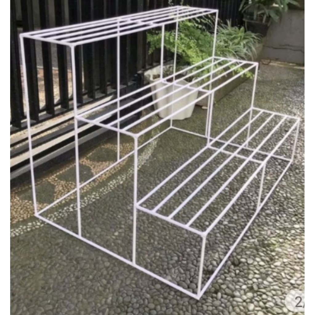 STANDING POT SUSUN 3 / RAK BUNGA / RAK BUNGA BESI SUSUN 3 / RAK TINGKAT 3 / STANDING POT MURAH
