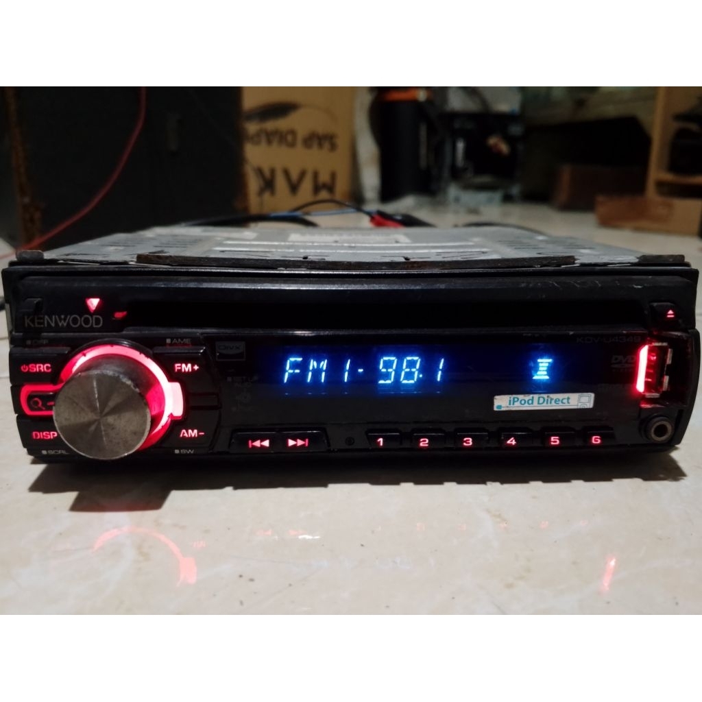 head unit tape mobil singeldin kenwood
