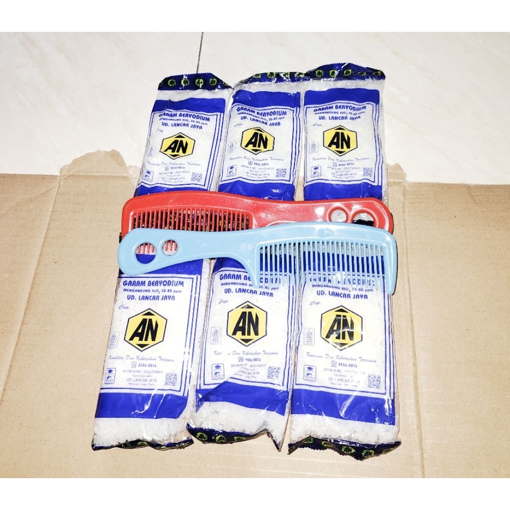 

garam grosok promo (6pcs free sisir 1pcs)