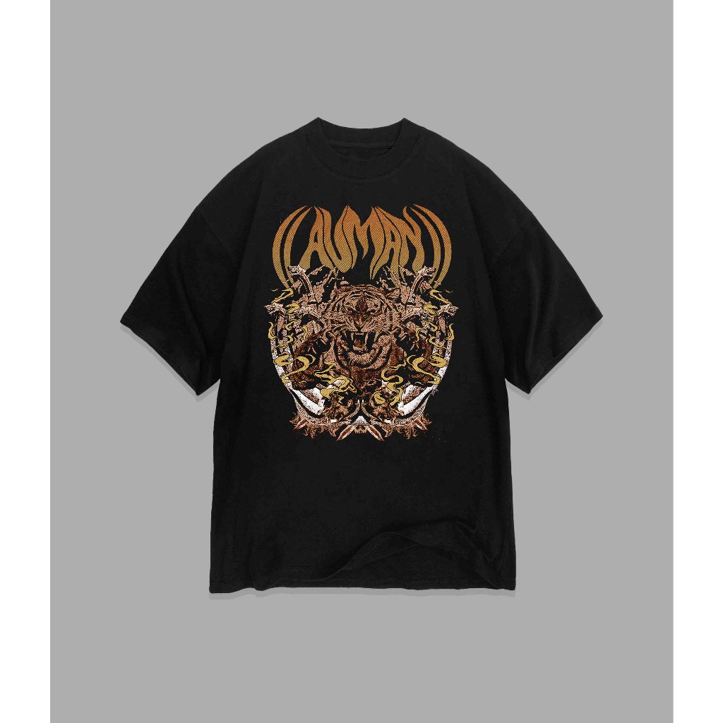 Kaos Band Auman - Tiger RAWR | T-shirt band Auman - Tiger RAWR