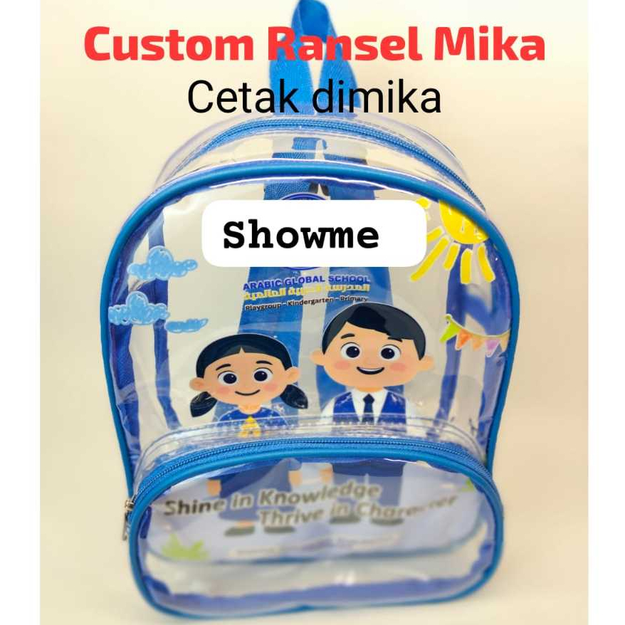 

Custom Tas Ransel Mika Untuk Bingkisan Ulang Tahun I Goodiebag I Promosi 26,5cm Tinggi