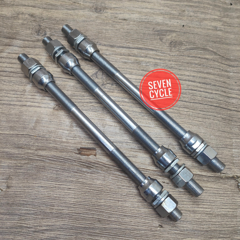 AS roda belakang sepeda EXOTIC chrome/ as besar panjang