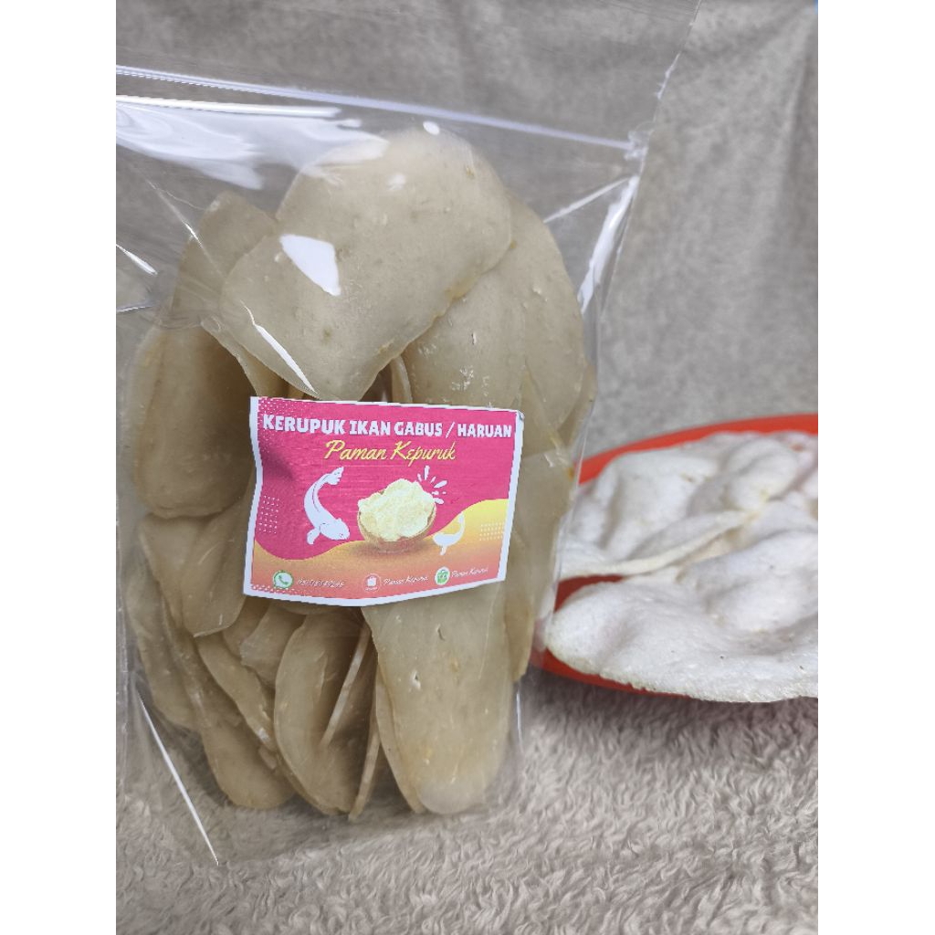 

Kerupuk Ikan Haruan / Ikan Gabus, berat 200 gram