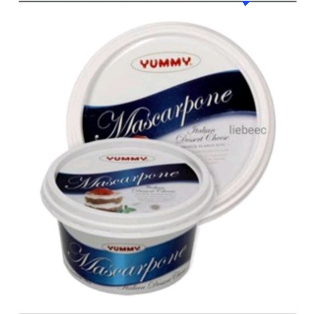 

share sharing mascarpone yummy 125 gram isi setengah dari gambar