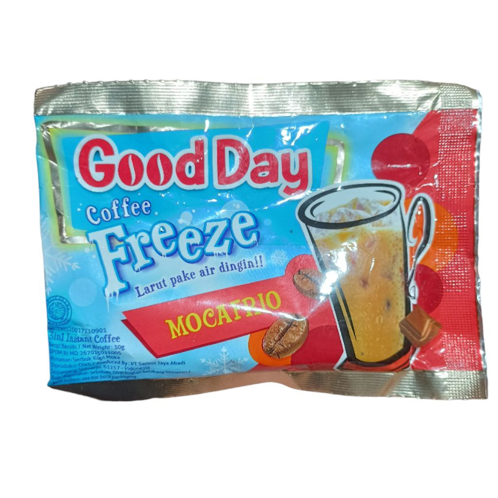 

Kopi Good Day Freeze Mocafrio Coffee 30gr