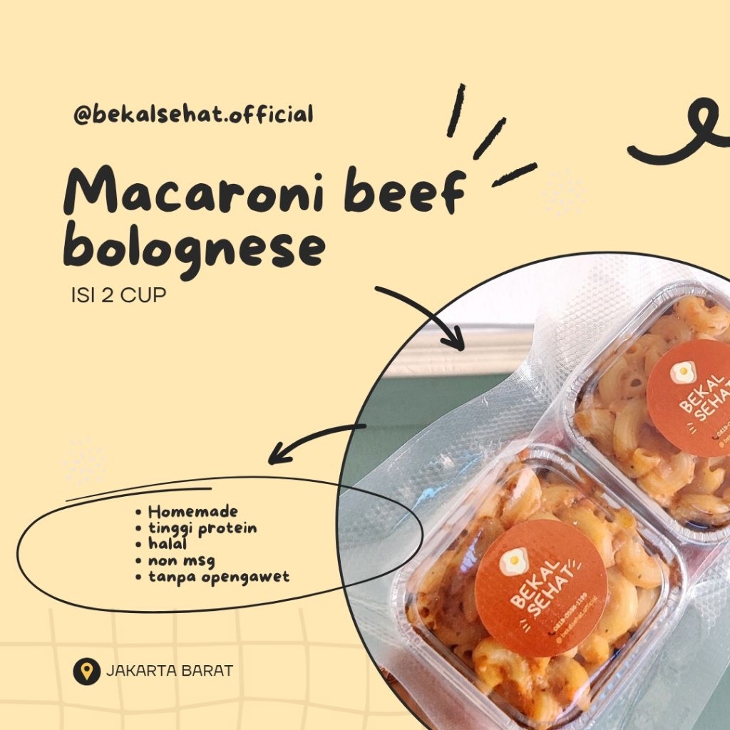 

macaroni beef Bolognese frozen