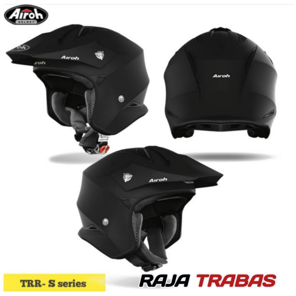 HELM AIROH TRR-S / HELM AIROH HALF FACE / AIROH RETRO MOTOCROSS