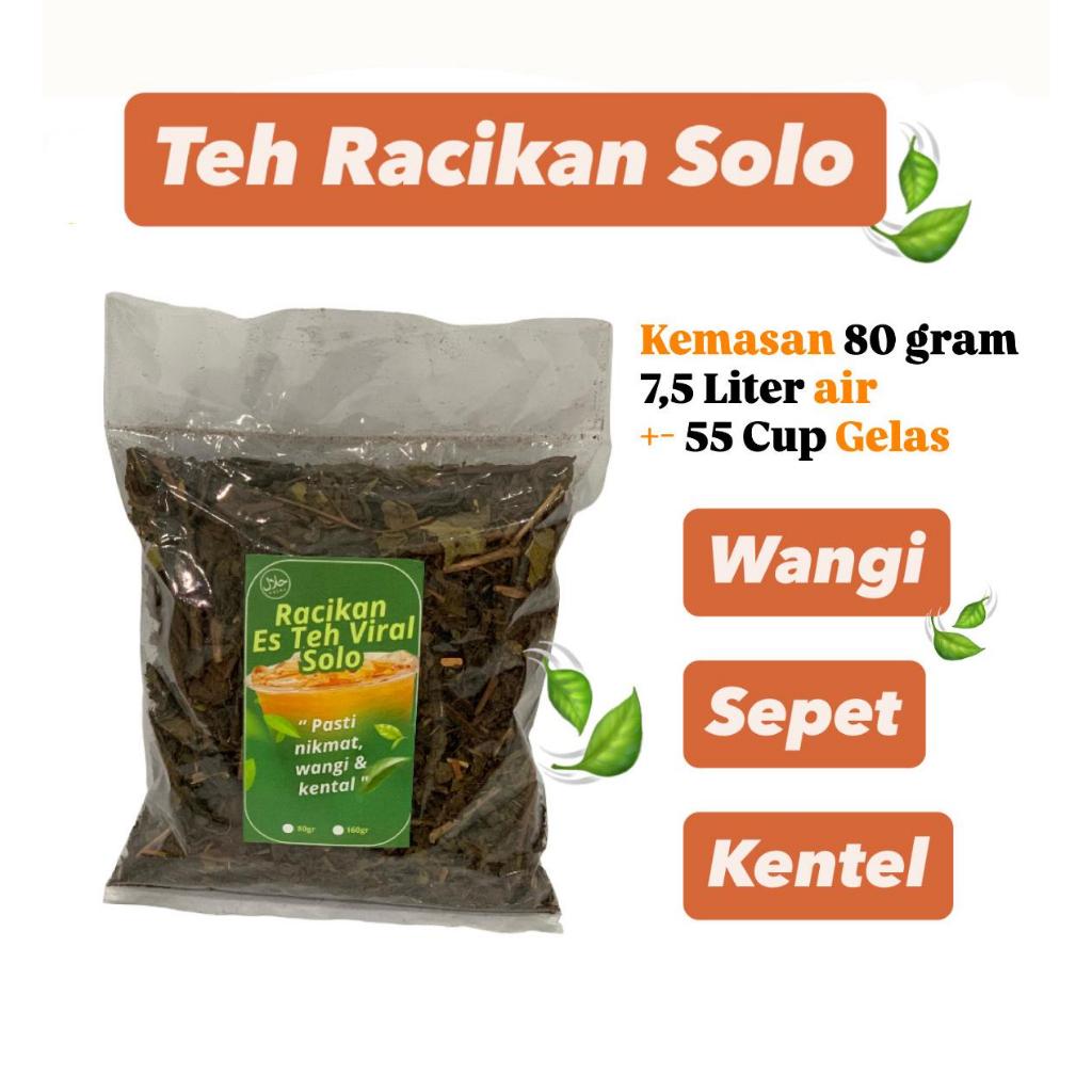 

Racikan Teh Asli Solo, Wangi Sepet Legi Kentel 80 gram