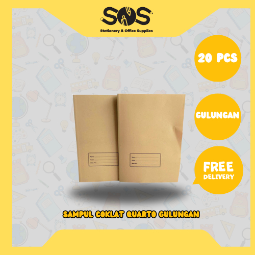 

Sampul Coklat Quarto Gulungan 20 pcs