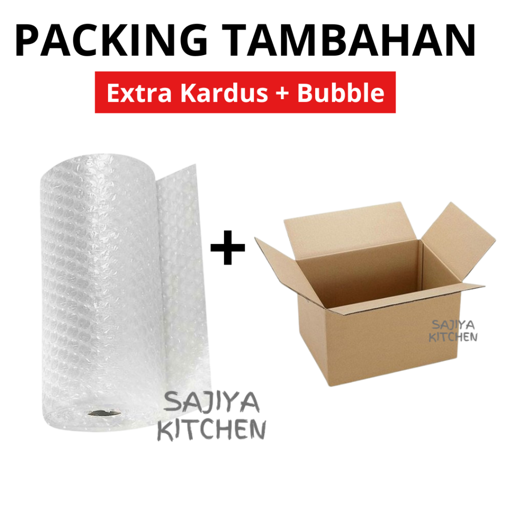 

Tambahan Extra Bubble Wrap & Kardus Untuk Pengemasan