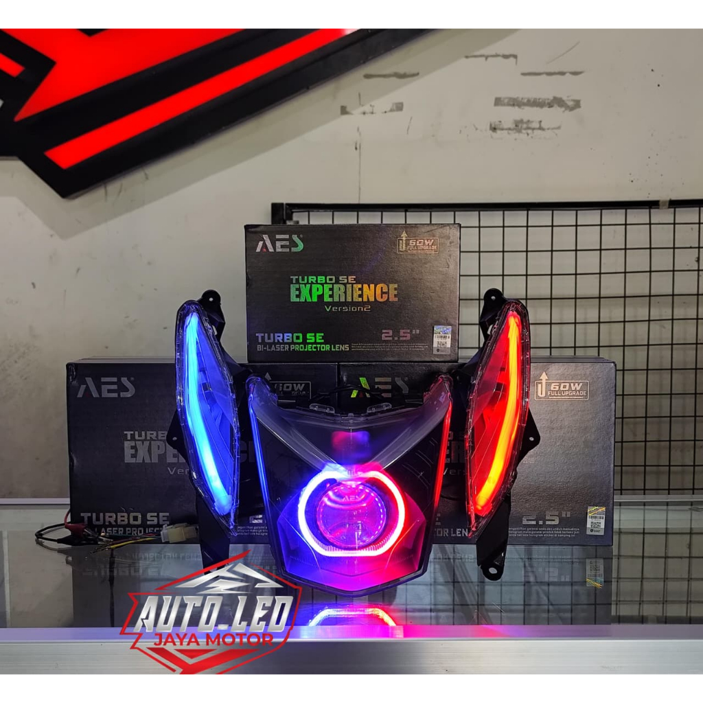 BILED BEAT FI CUSTOM BILED AES TURBO SE EXPERIENCE V2 LENGKAP ALIS SEIN RGB