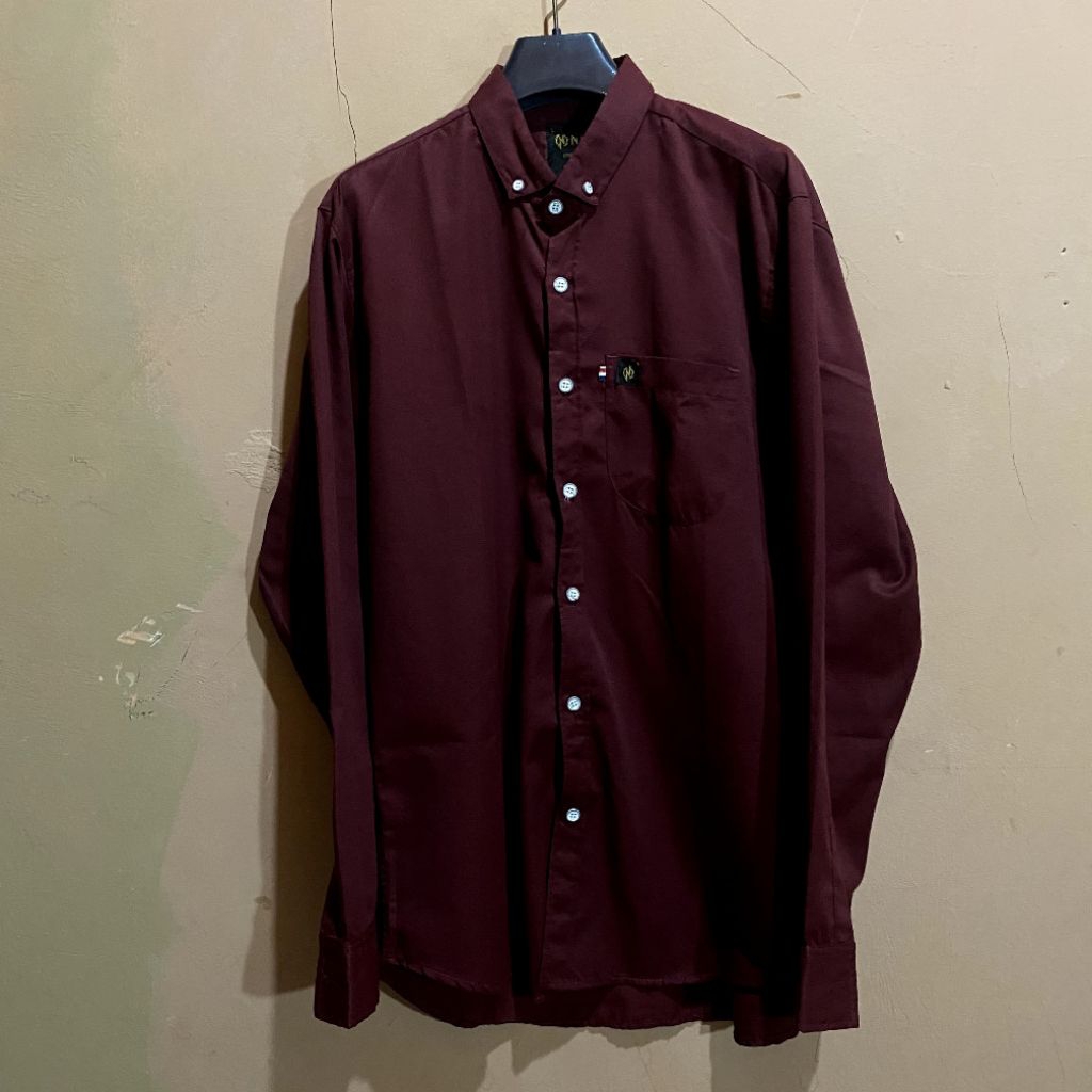 preloved Kemeja NJC ori merah pria wanita (no minus, no nego)