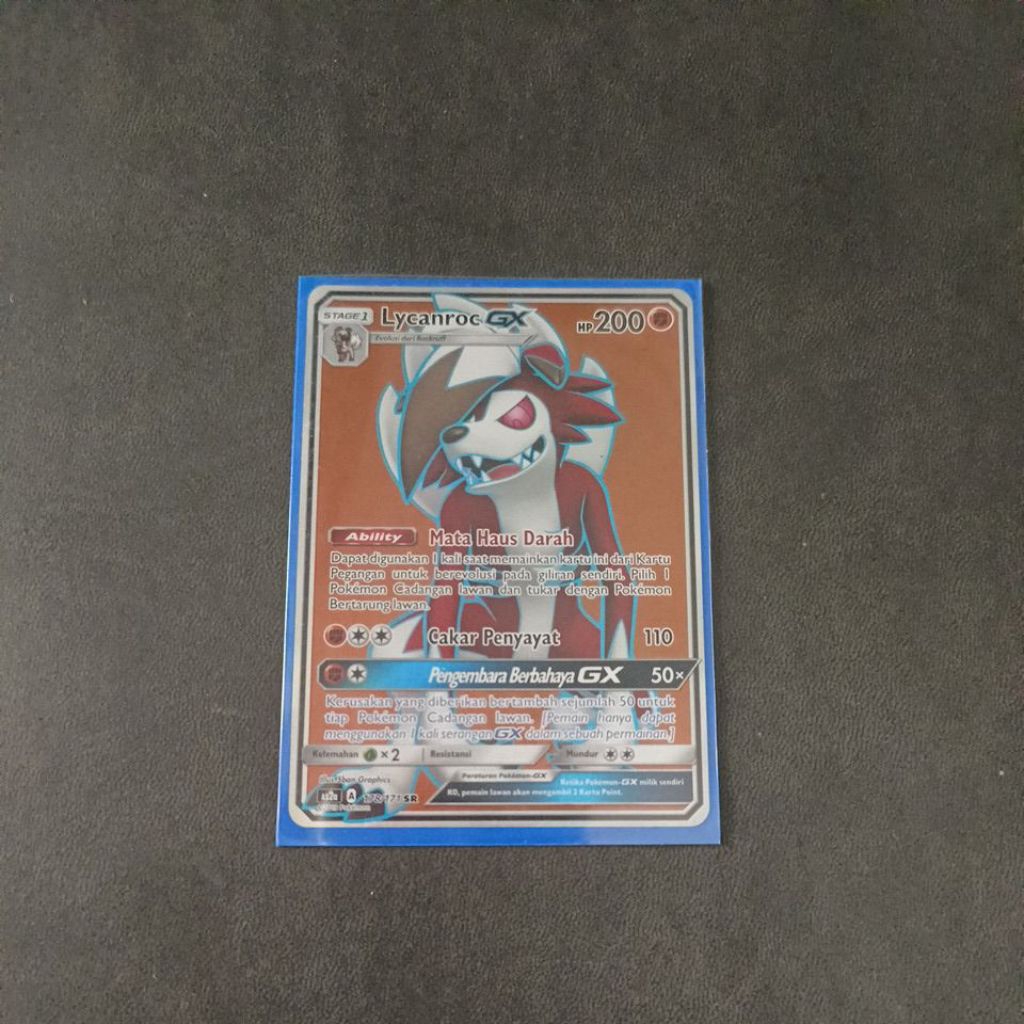 Kartu Pokemon Indonesia - Lycanroc GX SR