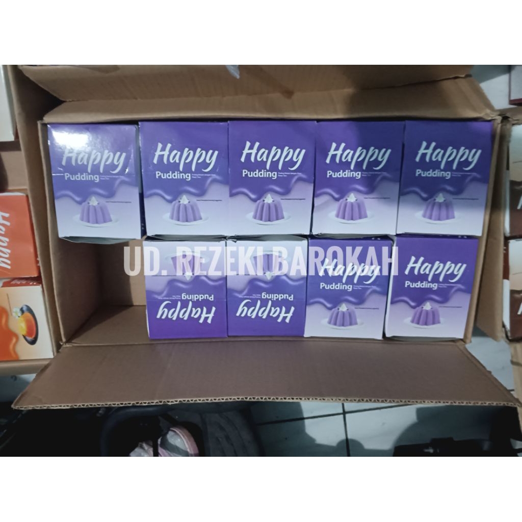 

Happy Pudding Nutrijell 1 box isi 10 bubuk instan