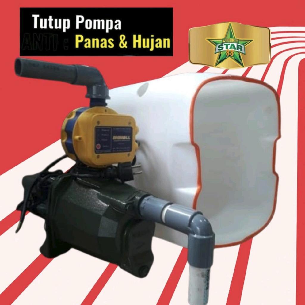 Tutup mesin pompa air semi jet shimizu 250 watt 300 400 bit jetpump semijet jet250bit jet300bit jet4