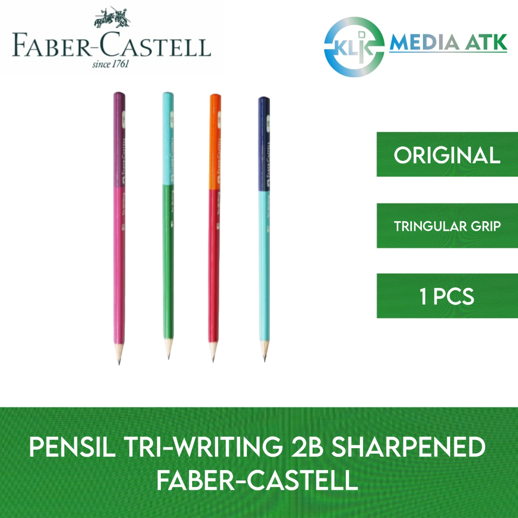 

Faber-Castell Pensil Tri-Writing 2B Sharpened - 1 Pcs