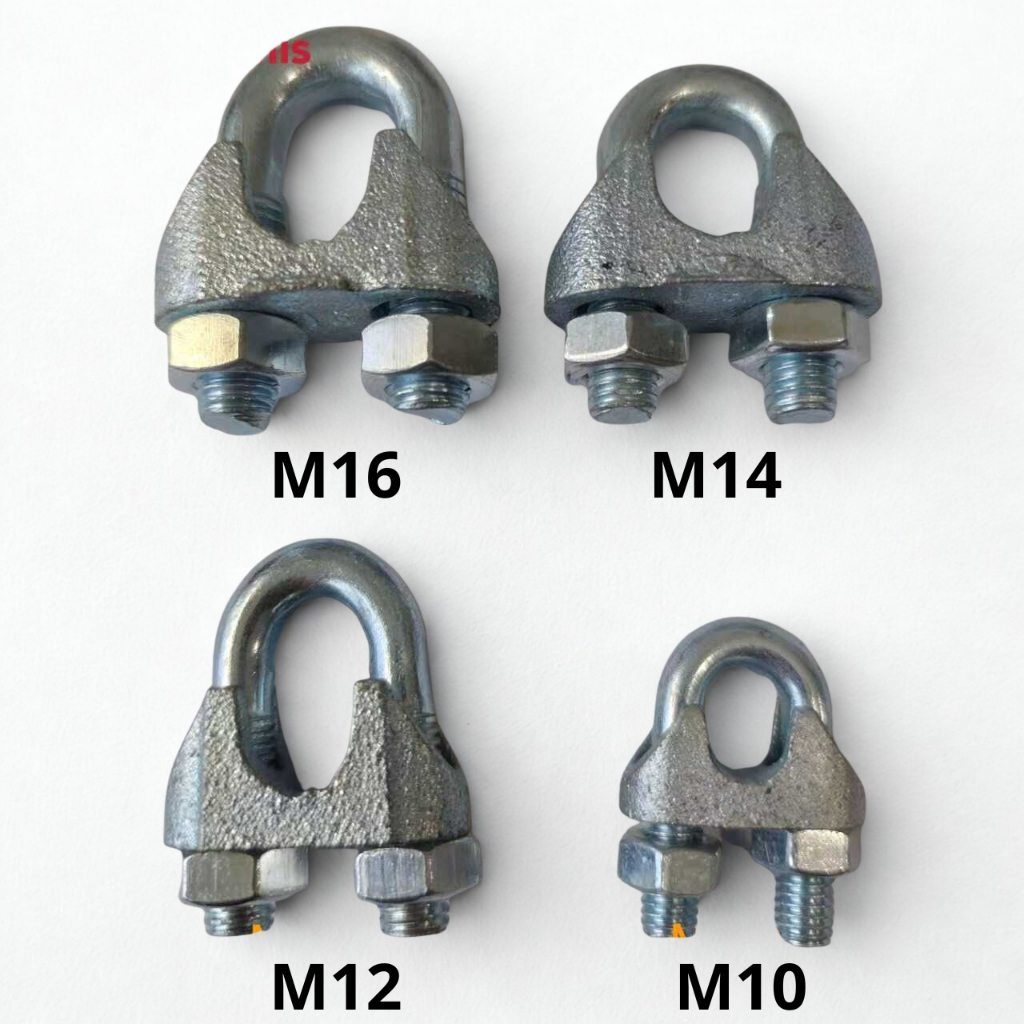 Klem Kabel Baja / Wire Rope Clip U Bolt Baja Galvanis