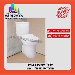 

Toilet / Closet / Kloset duduk Toto CW 421 J / SW 420 JP + TCW07 Soft ( Rough In 500 mm)