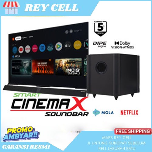 POLYTRON Smart Cinemax Google TV 32 inch - 32BG9058 Garansi resmi