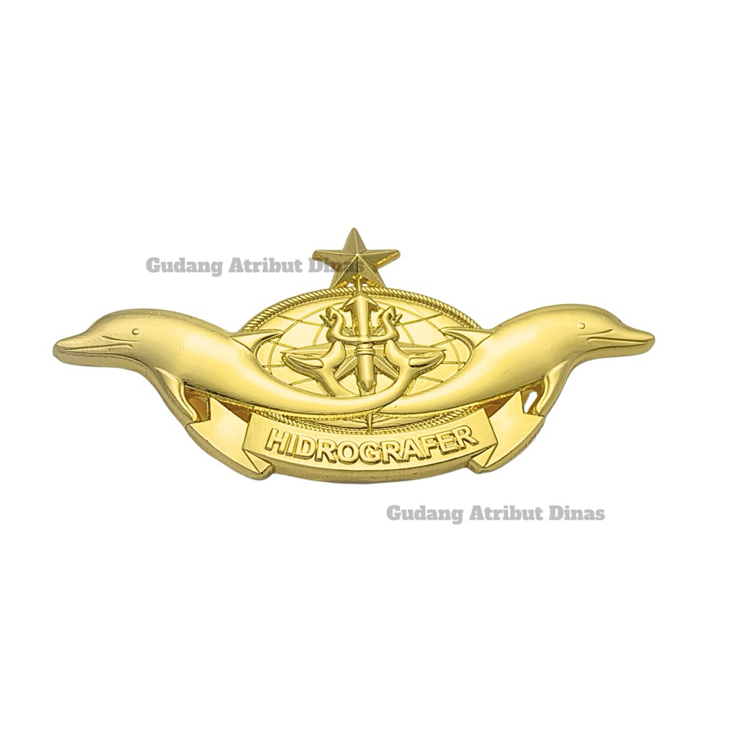 100% LUXURY Brevet Hidrografer TNI AL/Brevet Hindrografer Bintang 1 TNI AL Luxury/Brevet Hidrografer