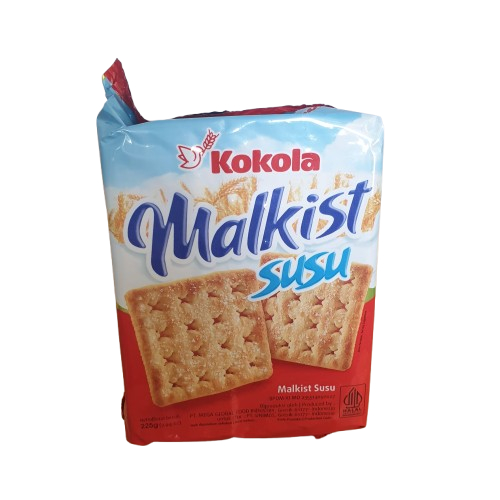 

Kokola Malkist Susu Crackers 225 Gram 1 Dus isi 18 pcs