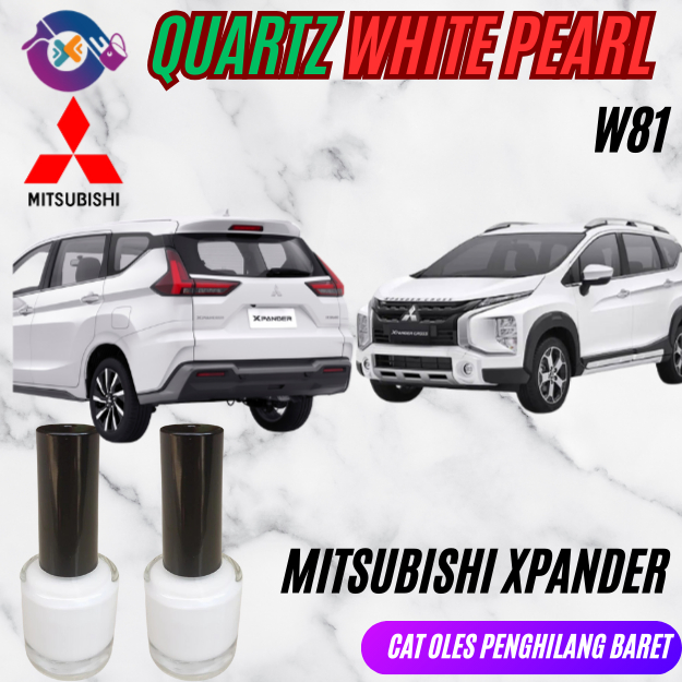 Cat Oles Mobil Mitsubishi Xpander - Quartz White Pearl / Putih Mutiara W81