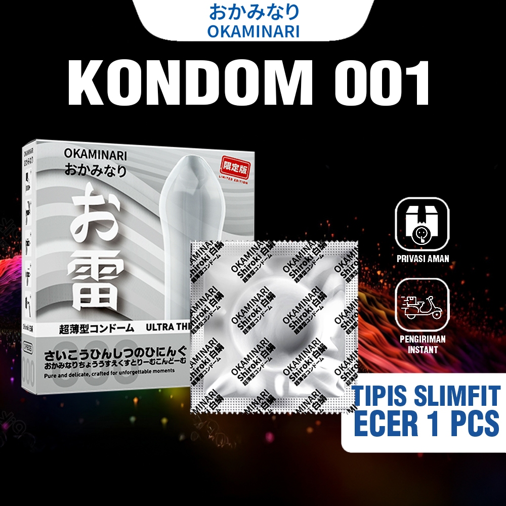 Okaminari Kondom 001 Tipis Original 1 Pcs