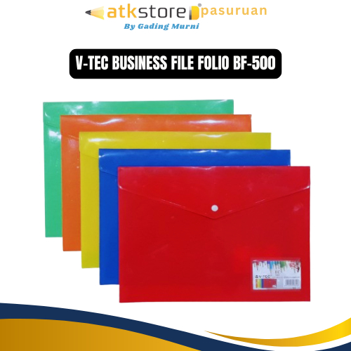 

V-tec Action Case Folder Map File Kancing Transparant VT CB 809 Folio